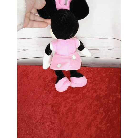 Disney Minnie‎ Mouse Plush Toy Pink Dress 10" Stuffed Animal Doll For Kids - Picture 3 of 5